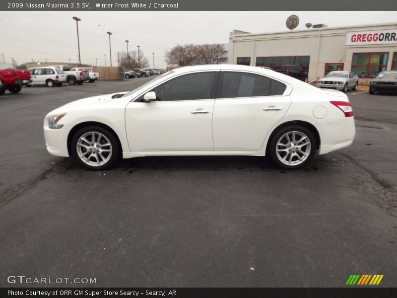 Winter Frost White / Charcoal 2009 Nissan Maxima 3.5 SV