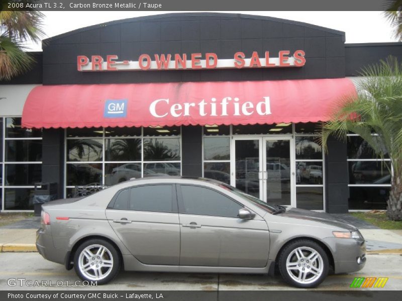 Carbon Bronze Metallic / Taupe 2008 Acura TL 3.2