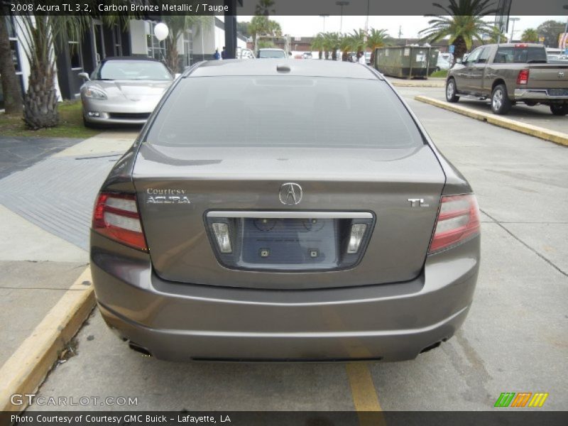 Carbon Bronze Metallic / Taupe 2008 Acura TL 3.2