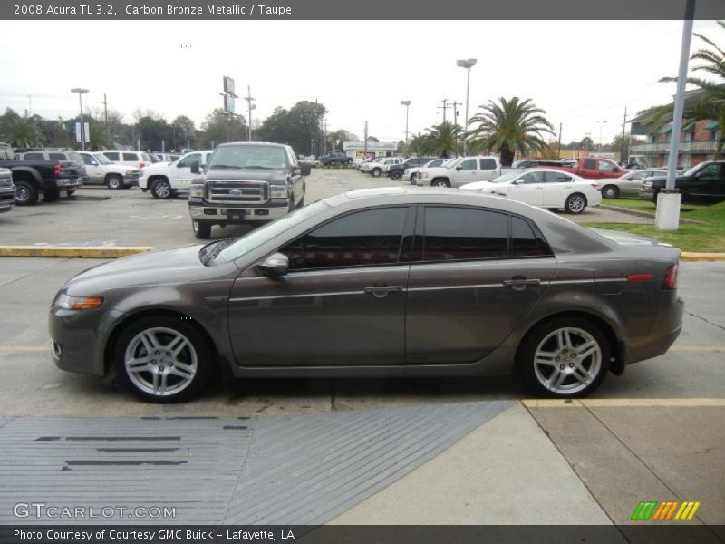 Carbon Bronze Metallic / Taupe 2008 Acura TL 3.2