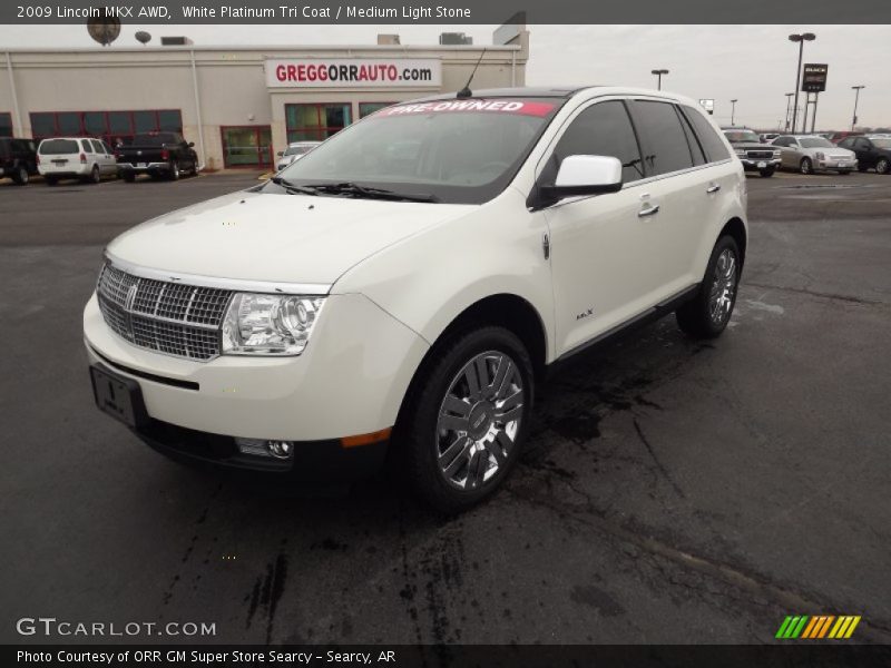 White Platinum Tri Coat / Medium Light Stone 2009 Lincoln MKX AWD