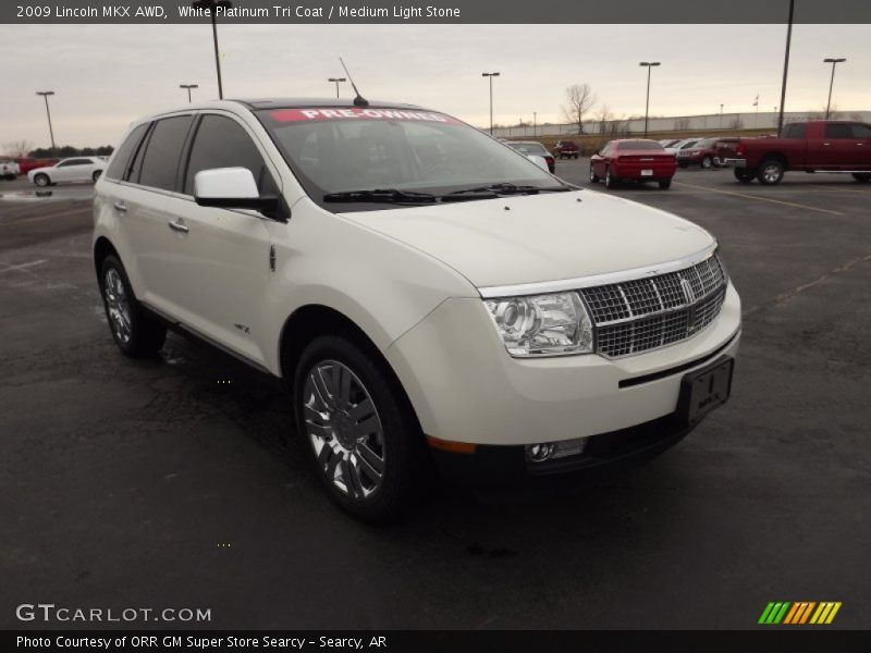 White Platinum Tri Coat / Medium Light Stone 2009 Lincoln MKX AWD