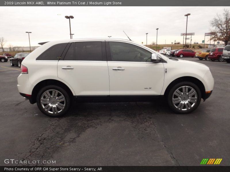 White Platinum Tri Coat / Medium Light Stone 2009 Lincoln MKX AWD