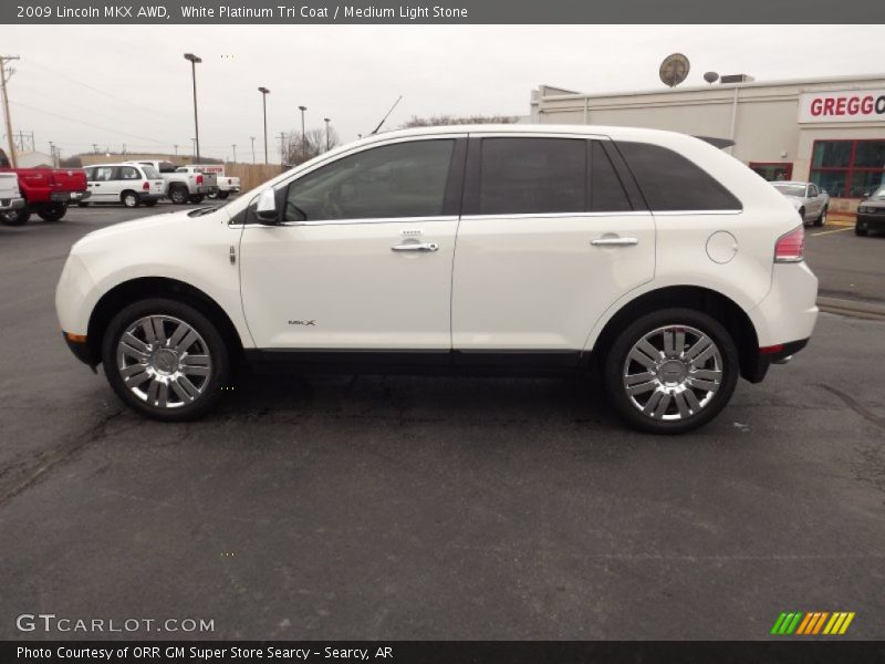 White Platinum Tri Coat / Medium Light Stone 2009 Lincoln MKX AWD