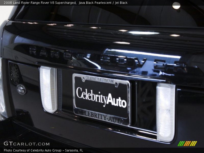 Java Black Pearlescent / Jet Black 2008 Land Rover Range Rover V8 Supercharged
