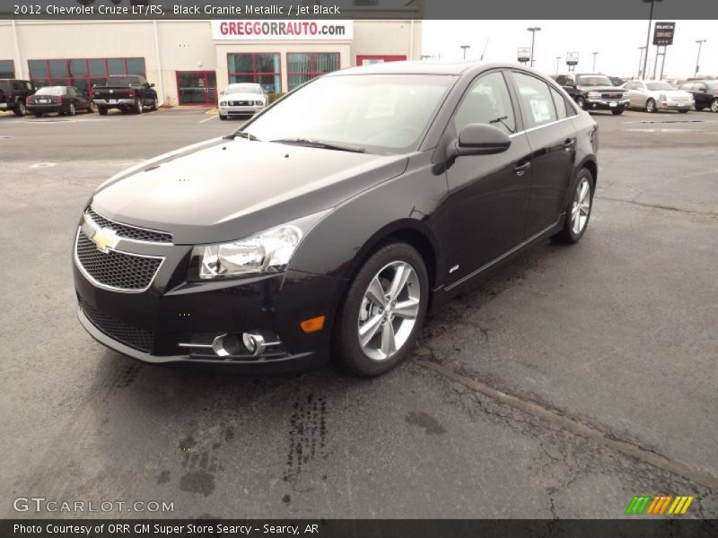 Black Granite Metallic / Jet Black 2012 Chevrolet Cruze LT/RS