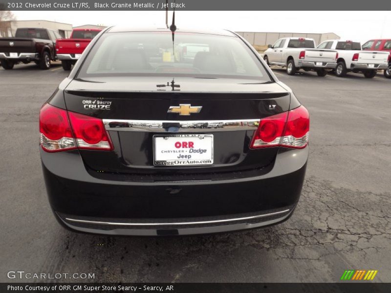 Black Granite Metallic / Jet Black 2012 Chevrolet Cruze LT/RS