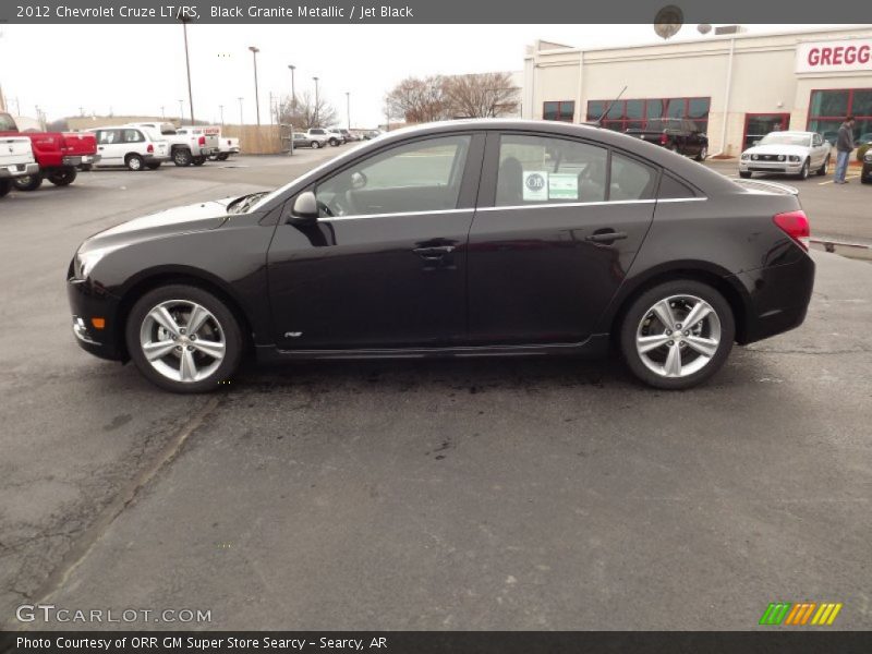 Black Granite Metallic / Jet Black 2012 Chevrolet Cruze LT/RS