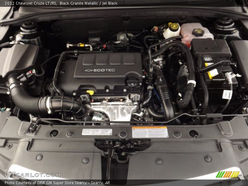Black Granite Metallic / Jet Black 2012 Chevrolet Cruze LT/RS