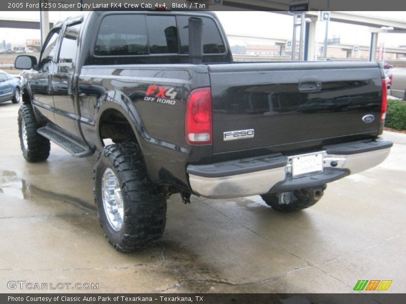 Black / Tan 2005 Ford F250 Super Duty Lariat FX4 Crew Cab 4x4