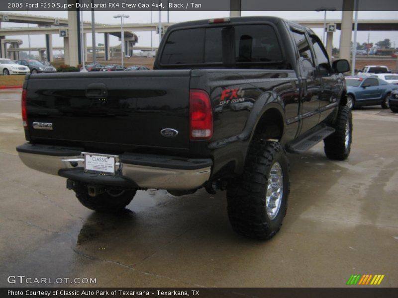 Black / Tan 2005 Ford F250 Super Duty Lariat FX4 Crew Cab 4x4