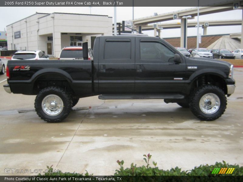 Black / Tan 2005 Ford F250 Super Duty Lariat FX4 Crew Cab 4x4
