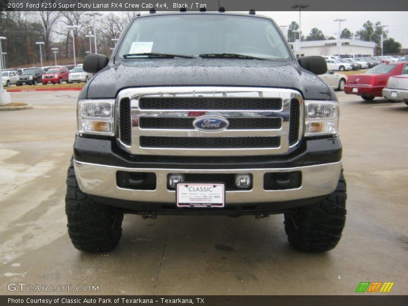 Black / Tan 2005 Ford F250 Super Duty Lariat FX4 Crew Cab 4x4