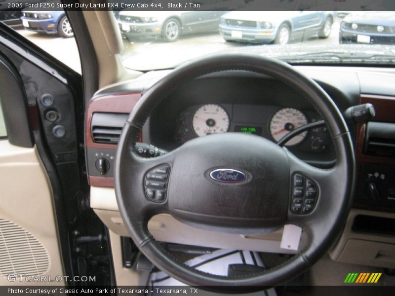 Black / Tan 2005 Ford F250 Super Duty Lariat FX4 Crew Cab 4x4