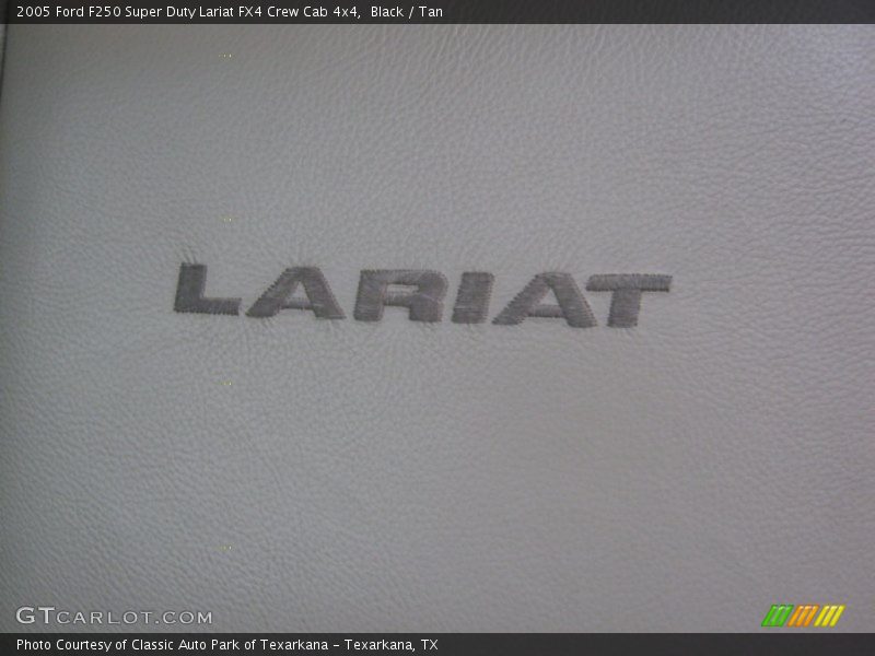 Black / Tan 2005 Ford F250 Super Duty Lariat FX4 Crew Cab 4x4