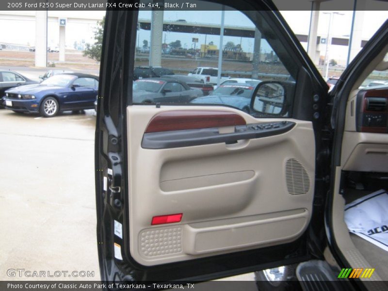 Black / Tan 2005 Ford F250 Super Duty Lariat FX4 Crew Cab 4x4