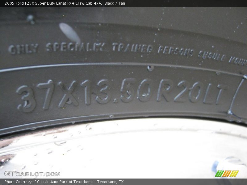 Black / Tan 2005 Ford F250 Super Duty Lariat FX4 Crew Cab 4x4