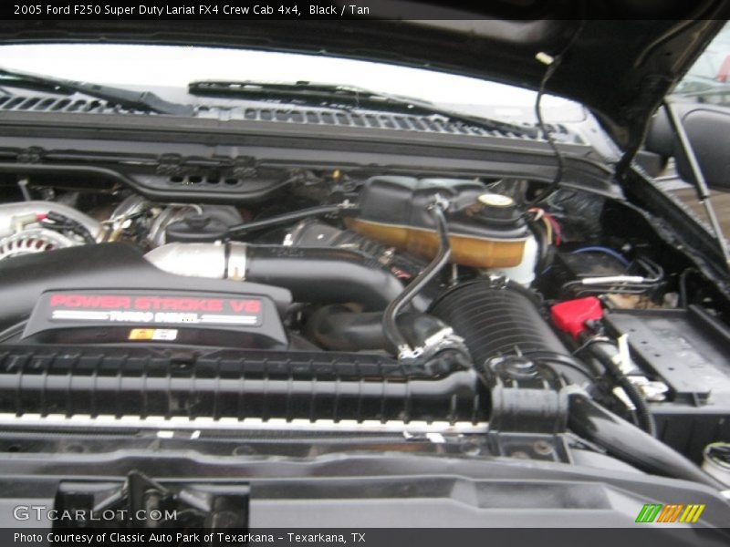 Black / Tan 2005 Ford F250 Super Duty Lariat FX4 Crew Cab 4x4
