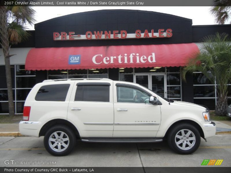 Cool Vanilla White / Dark Slate Gray/Light Slate Gray 2007 Chrysler Aspen Limited