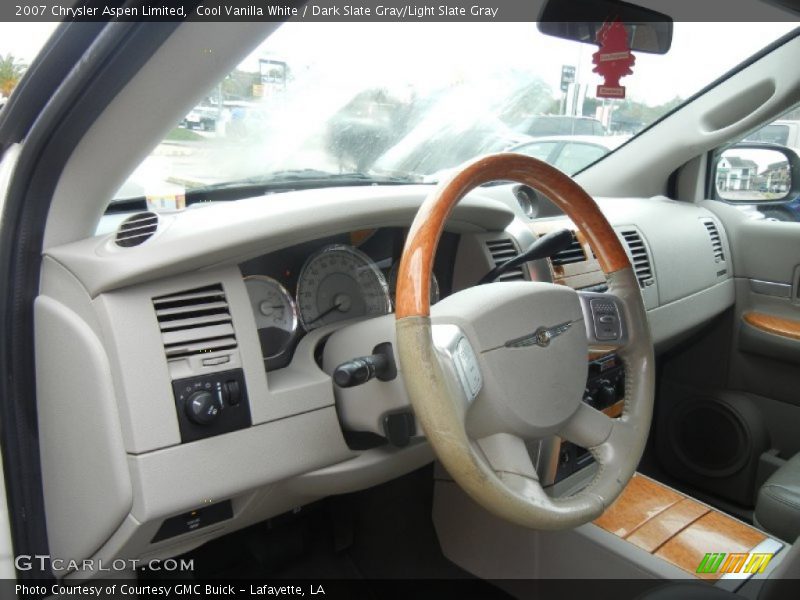 Cool Vanilla White / Dark Slate Gray/Light Slate Gray 2007 Chrysler Aspen Limited