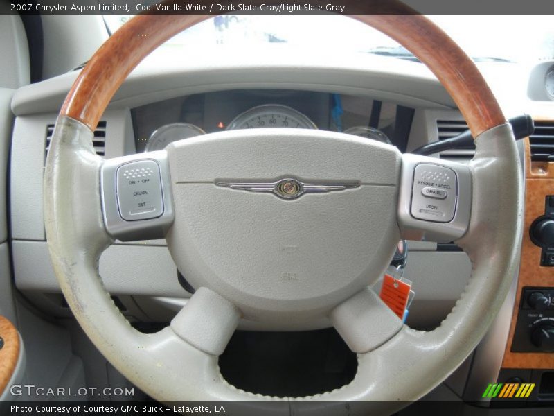Cool Vanilla White / Dark Slate Gray/Light Slate Gray 2007 Chrysler Aspen Limited