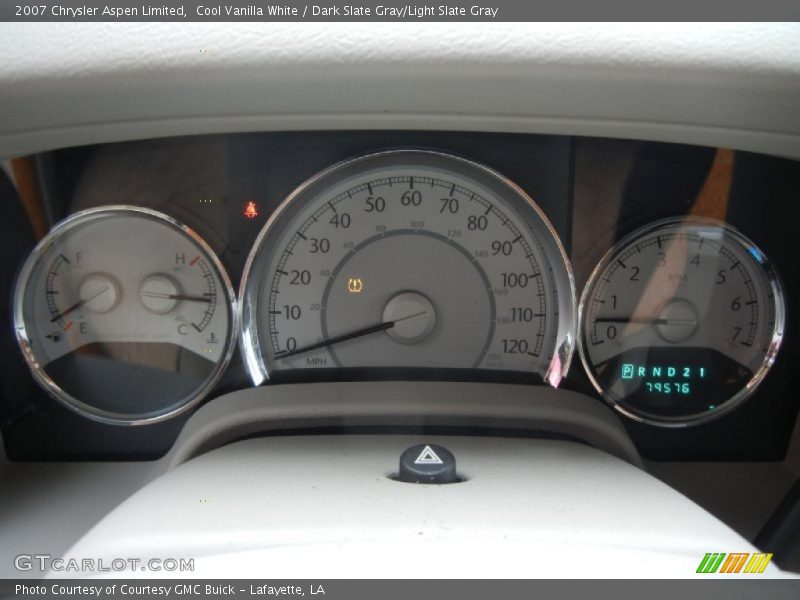 Cool Vanilla White / Dark Slate Gray/Light Slate Gray 2007 Chrysler Aspen Limited