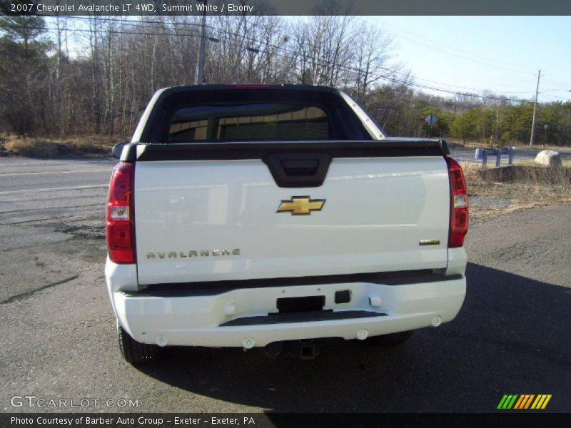 Summit White / Ebony 2007 Chevrolet Avalanche LT 4WD
