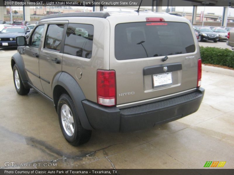Light Khaki Metallic / Dark Slate Gray/Light Slate Gray 2007 Dodge Nitro SXT