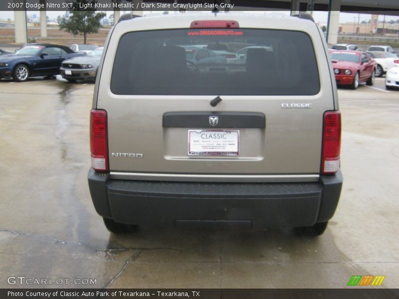 Light Khaki Metallic / Dark Slate Gray/Light Slate Gray 2007 Dodge Nitro SXT