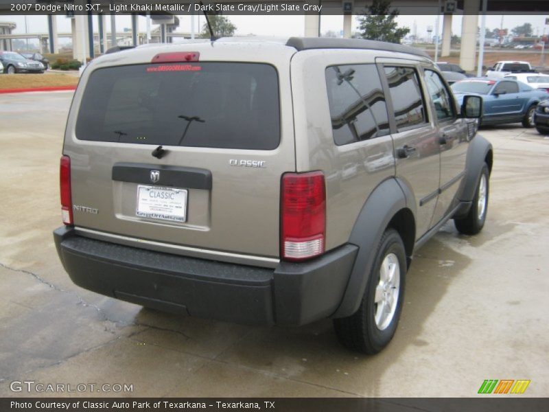 Light Khaki Metallic / Dark Slate Gray/Light Slate Gray 2007 Dodge Nitro SXT