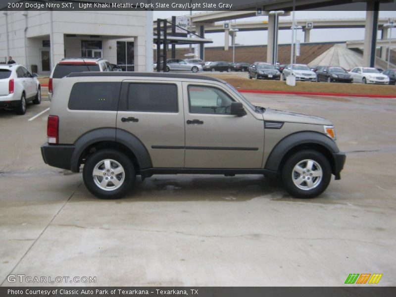 Light Khaki Metallic / Dark Slate Gray/Light Slate Gray 2007 Dodge Nitro SXT
