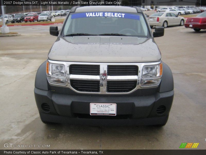 Light Khaki Metallic / Dark Slate Gray/Light Slate Gray 2007 Dodge Nitro SXT
