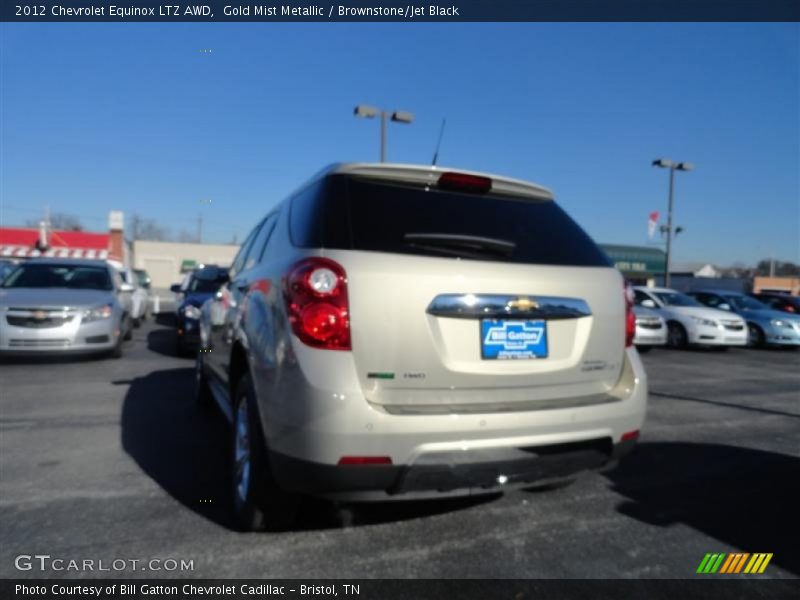 Gold Mist Metallic / Brownstone/Jet Black 2012 Chevrolet Equinox LTZ AWD