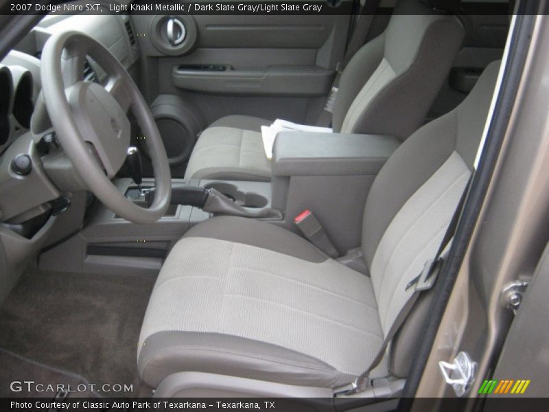 Light Khaki Metallic / Dark Slate Gray/Light Slate Gray 2007 Dodge Nitro SXT