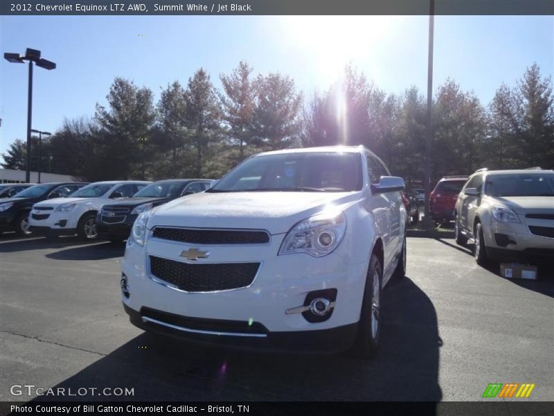 Summit White / Jet Black 2012 Chevrolet Equinox LTZ AWD