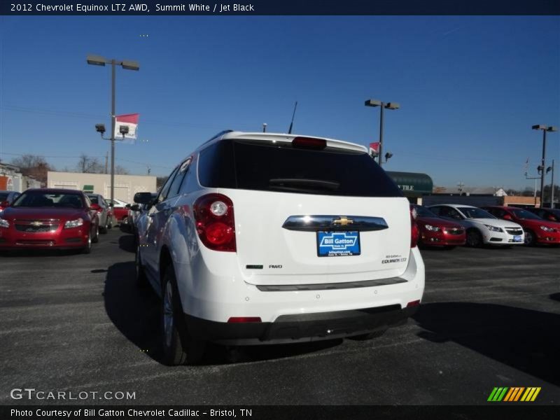 Summit White / Jet Black 2012 Chevrolet Equinox LTZ AWD