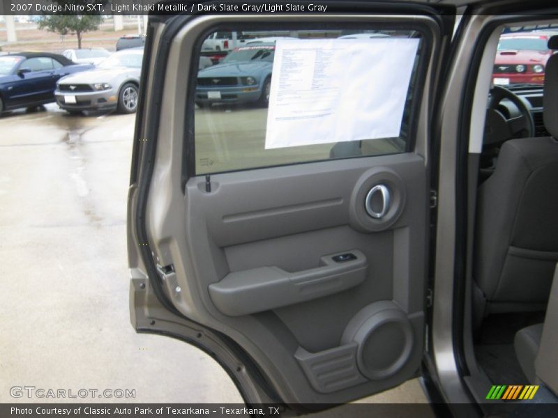 Light Khaki Metallic / Dark Slate Gray/Light Slate Gray 2007 Dodge Nitro SXT