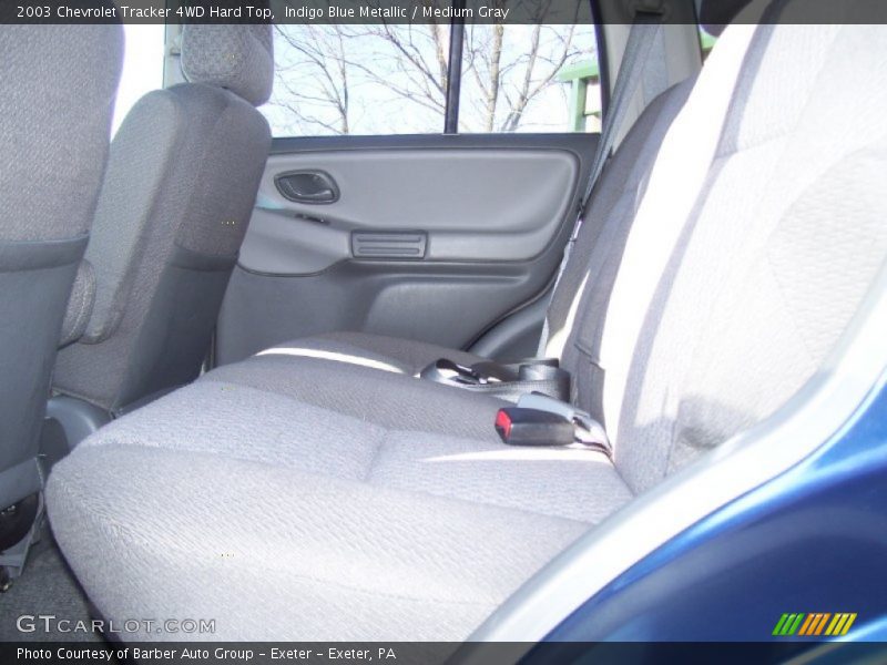 Indigo Blue Metallic / Medium Gray 2003 Chevrolet Tracker 4WD Hard Top