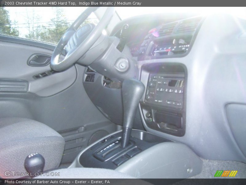 Indigo Blue Metallic / Medium Gray 2003 Chevrolet Tracker 4WD Hard Top