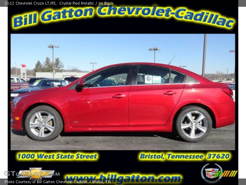 Crystal Red Metallic / Jet Black 2012 Chevrolet Cruze LT/RS