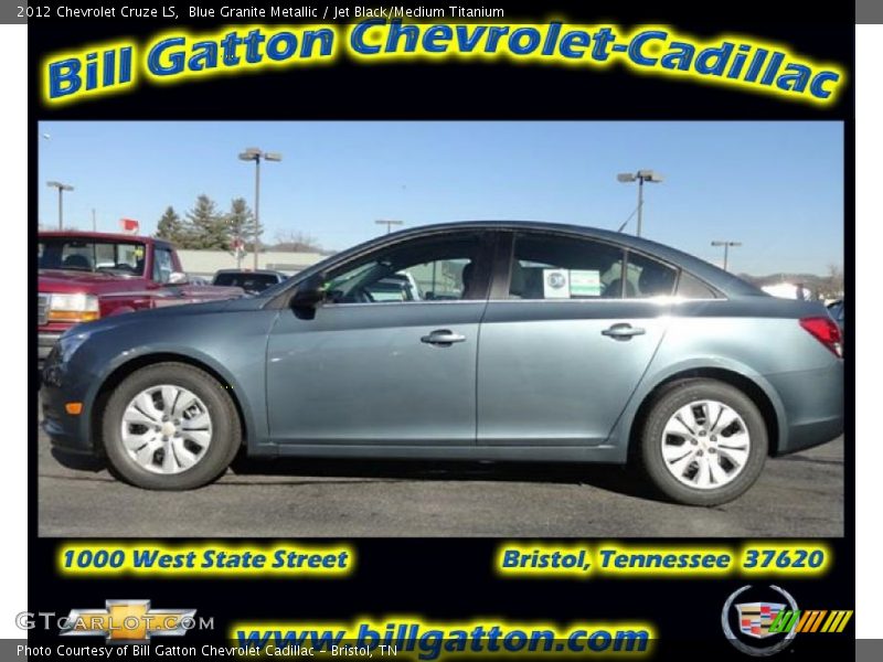 Blue Granite Metallic / Jet Black/Medium Titanium 2012 Chevrolet Cruze LS