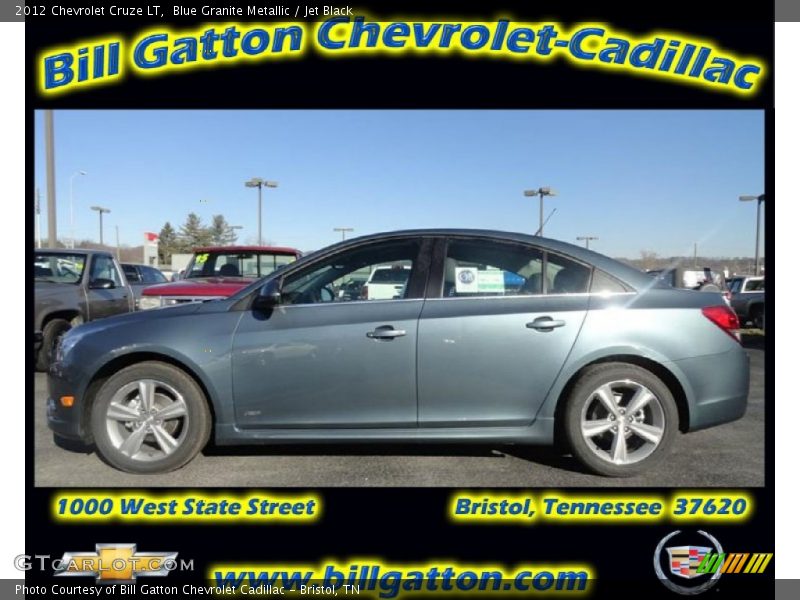 Blue Granite Metallic / Jet Black 2012 Chevrolet Cruze LT