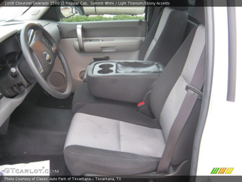  2008 Silverado 1500 LS Regular Cab Light Titanium/Ebony Accents Interior