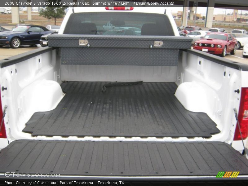 Summit White / Light Titanium/Ebony Accents 2008 Chevrolet Silverado 1500 LS Regular Cab