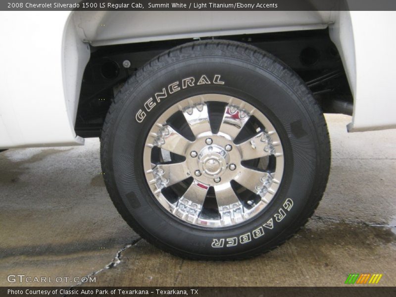 Summit White / Light Titanium/Ebony Accents 2008 Chevrolet Silverado 1500 LS Regular Cab