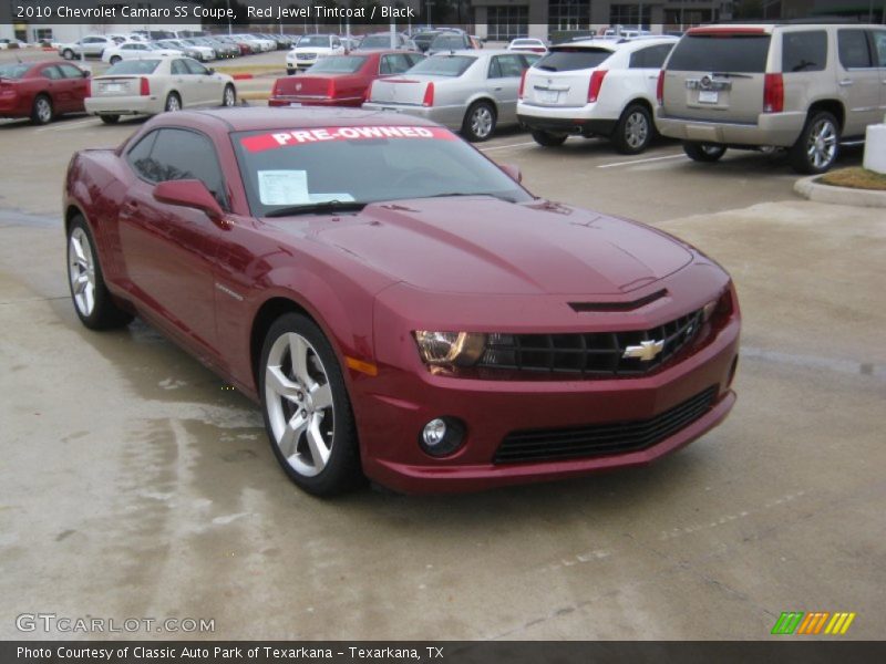Red Jewel Tintcoat / Black 2010 Chevrolet Camaro SS Coupe