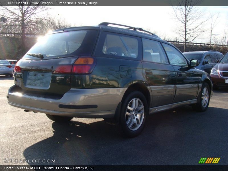 Timberline Green / Beige 2002 Subaru Outback Wagon