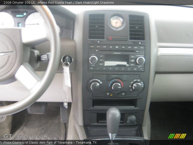 Inferno Red Crystal Pearl / Dark Khaki/Light Graystone 2008 Chrysler 300 LX
