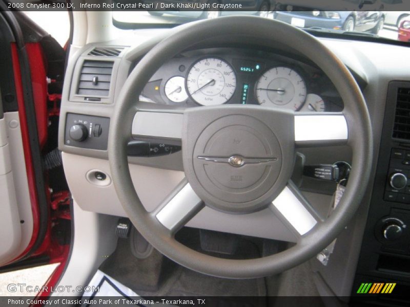 Inferno Red Crystal Pearl / Dark Khaki/Light Graystone 2008 Chrysler 300 LX
