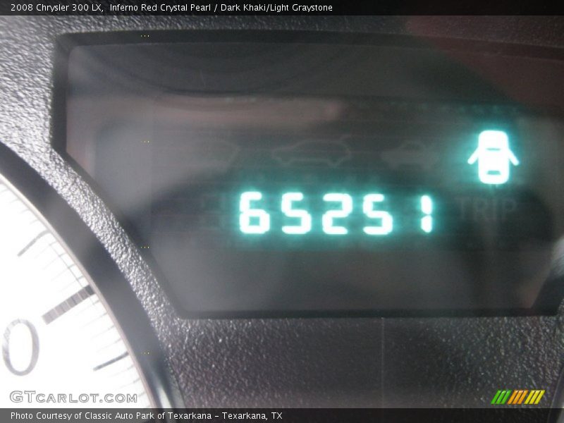 Inferno Red Crystal Pearl / Dark Khaki/Light Graystone 2008 Chrysler 300 LX